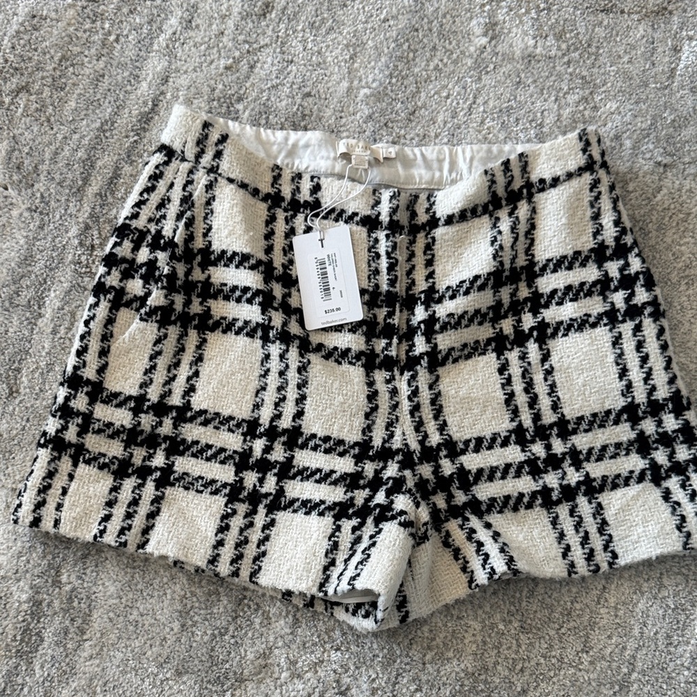 Ted Baker London High Waist Checkered Shorts